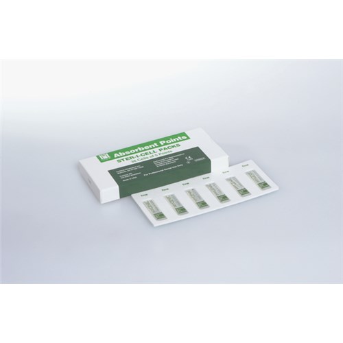 HYGENIC Paper Points Size M Sterile Cell Pack Box of 180